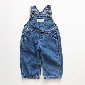 Vintage Baby guess baggy denim overalls 18m